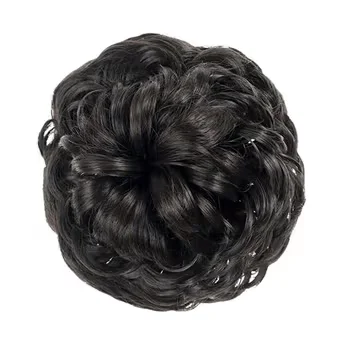 Messy Hair Bun - Dark Brown